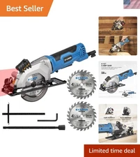 Portable Mini Circular Saw with Laser Guide - Perfect for Accurate Wood Cuts
