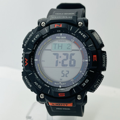 Casio Pro Trek Triple Sensor Tough Solar Resin 10ATM 50mm Compass Watch PRG-340