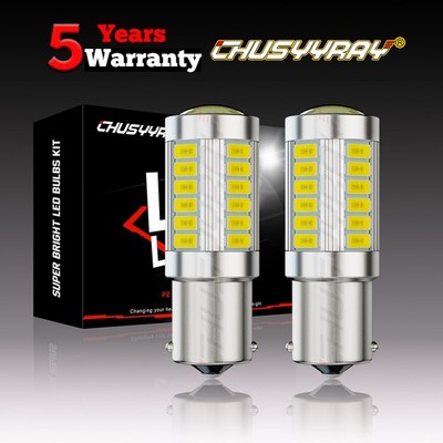 2 Super LED light bulbs for Poulan Pro PP19A42 headlamp headlight lawn tractor