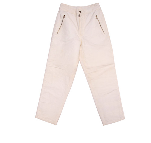Cerruti 1881, Cerruti 1881 Mens Trousers Vintage White Padded Regular Tg. 46 (Used)