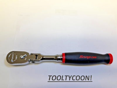 #ad Snap on Tools USA NEW RED Soft Grip 3 8quot; Drive Flex Head Ratchet FHF80AR $199.99