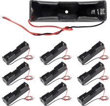 10pcs 18650 Battery Clip 1 Slots 3.7V Plastic 18650 Battery Storage Box Case wit
