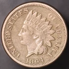 1864 INDIAN CENT | FRESH FROM AN OLD COLLECTION |  COPPER NICKEL | LOT CC-732
