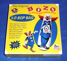NEW 2011 Original Inflatable Bozo The Clown Punching 3-D Bop Bag 46" Inch