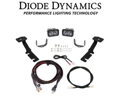 Diode Dynamics C2 2.0 Sport WhiteAmber Backlit Ditch Light For 19-25 Toyota RAV4