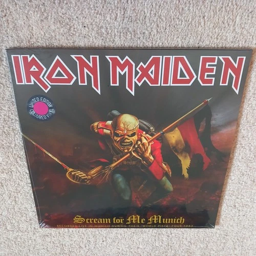 IRON MAIDEN Scream for Me Munich LIMITED EDITION 250 PURPLE VINYL 2 LP SEALED