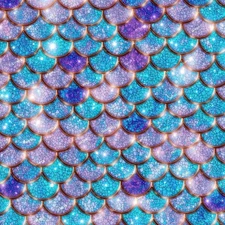 Mermaid Scales 55 - 18"x46" Hydrographic Film Hydro Dipping