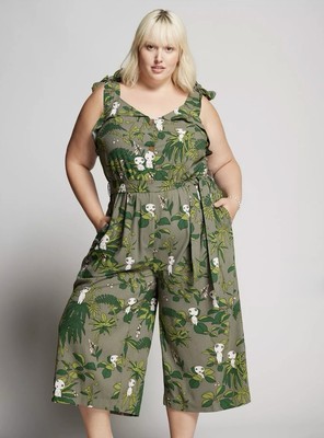 Studio Ghibli Princess Mononoke Kodama Print Plus Size Jumpsuit Plus Size 2