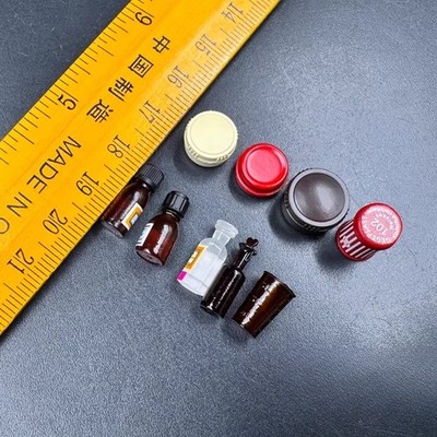 1/6 Scale Miniature Solider Medicine Bottle Model for 12'' Figures Prop Scene