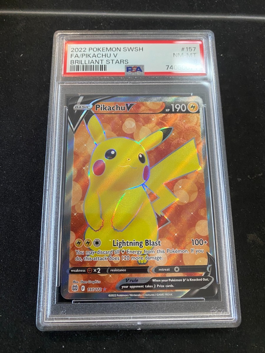 Pikachu V (Full Art) 157/172 Swsh09: Brilliant Stars Holo for sale