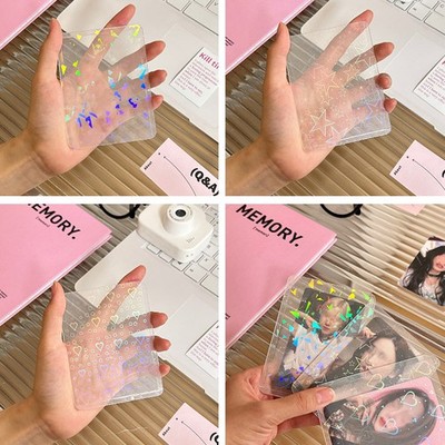 10PCS Hard Plastic Photocard Sleeves Protector Case for Trading Card,Star Photos