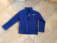 vineyard vines fleece heritage 1/4 zip kids sz 16