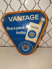 Vintage Vantage Cigarette Thermometer Tin Sign Original!