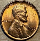 1955 D Lincoln Wheat Penny BU RD Beauty -T166