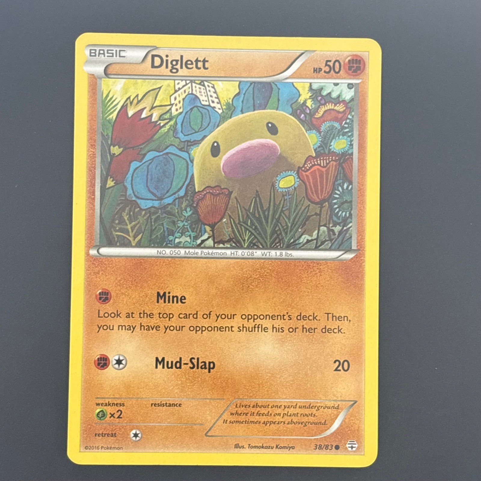 Diglett 38/83 Common Generations Pokemon Lightly Played