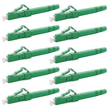 10x LC/APC Fiber Optic Single Mode Simplex Optical Connector Adapter 3mm Green
