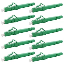 10x LC/APC Fiber Optic Single Mode Simplex Optical Connector Adapter 3mm Green