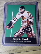Dominik Hasek - Blackhawks - 1991-92 Parkhurst Rookie Card (RC) #449 French. rookie card picture