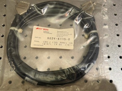 BOC Temescal Electron Gun-2 Control Panel Cable 6024-6115-0 NEW 10ft