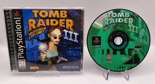 Tomb Raider III: Adventures of Lara Croft (PS1, 1998) CIB + Registration