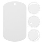 6pcs Name Metal Plates Wall Mount Office Door Plate Stainless Steel Phone Frame