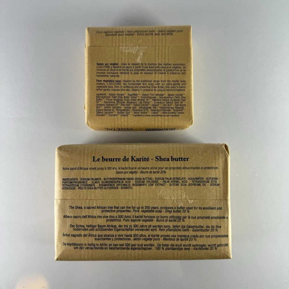 L'Occitane Extra Gentle Milk Soap Shea Butter 1x 100g/3.5oz Bar 1x 250g/8.8oz - Image 2 of 4