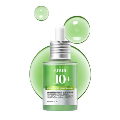 Azelaic Acid 10 Hyaluron Redness Soothing Serum, Facial Serum for Troubled & Sen