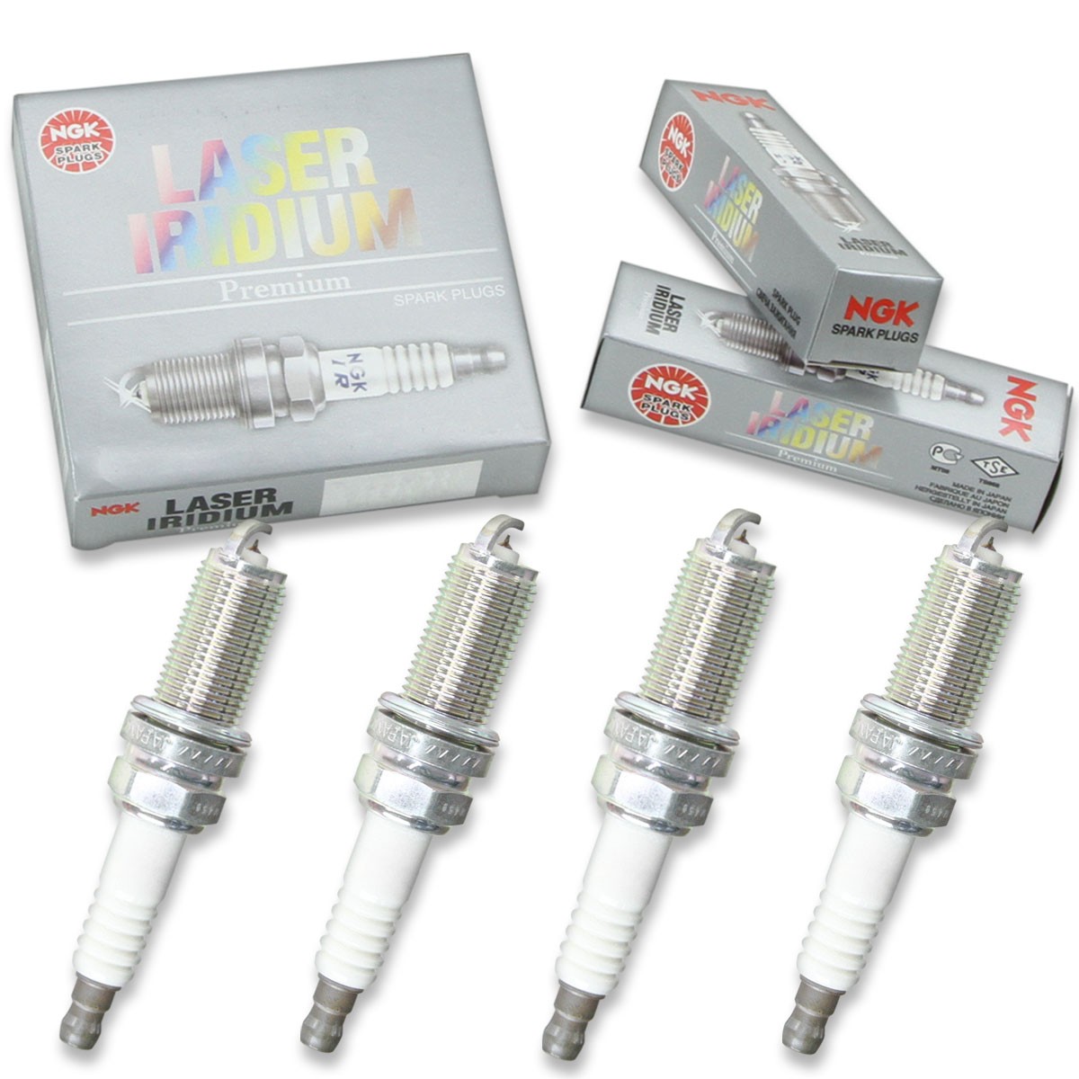 4 pc NGK 1637 ILFR5B11 Laser Iridium Spark Plugs for PKH16TT IKH16TT ju