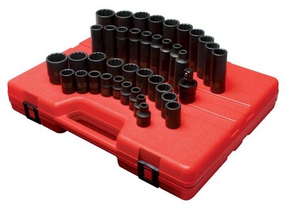 SUNEX TOOLS 2699 1/2-Inch Drive 12-Point Metric Master 12 Point, Black 