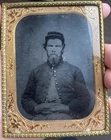 Civil War 1/4 Tintype Photo Of Union Soldier