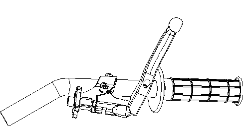 Tec-Inc UnBreakable Clutch Lever with Offset Perch NEW - Picture 4 of 4