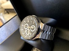 Porsche Design P'6360 Flat Six Automatic Chronograph Watch SS Bracelet 44mm NEW 6