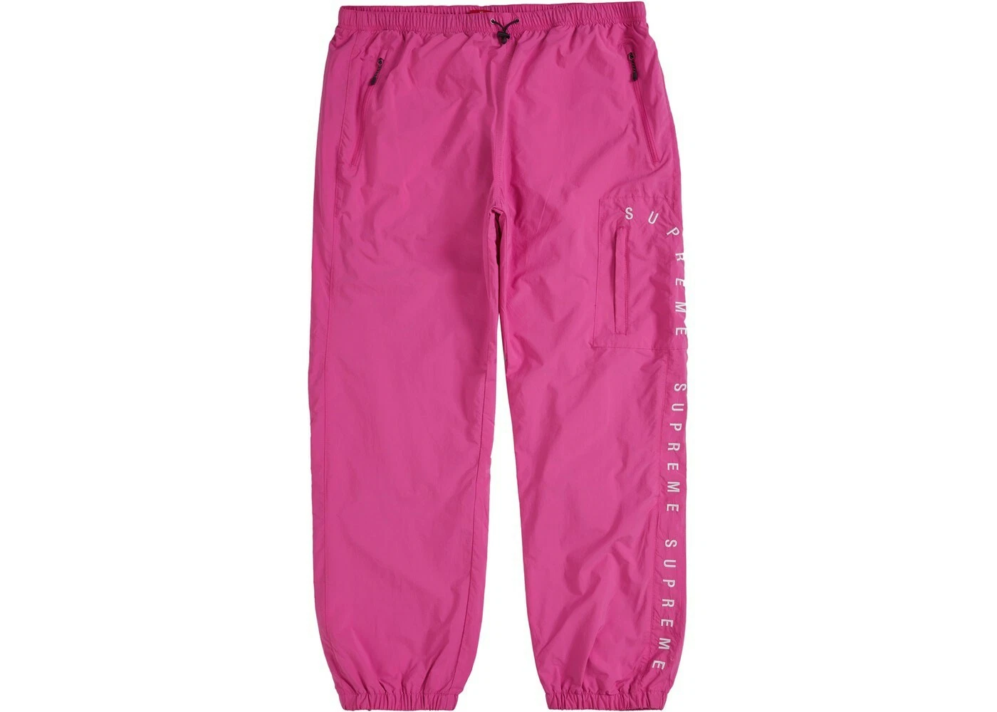 Pantalon déchiqueté Supreme Curve Logos rose FW20 grand flambant neuf scellé livraison gratuite