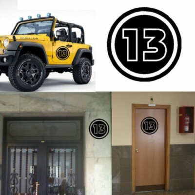 Nummer 13, Vinylaufkleber Version V2R
