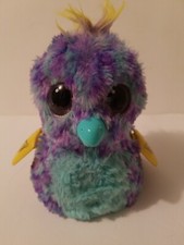 Hatchimals Purple Blue Puffatoo Tiggerette Plush Toy 5 Yellow Wings - Works