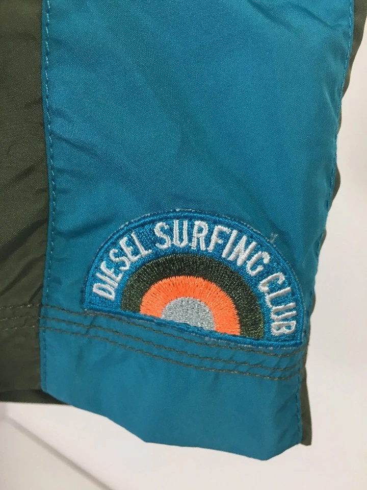 DIESEL TODDLER 男孩游泳曲棍 OLIVE/白色/橙色 3 码全新带标签 — 第 3/4 张图片