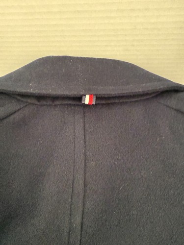 Tommy Hilfiger Women's Knee Length Navy Buttoned Coat Jacket Medium NWT - Picture 4 of 11