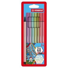 STABILO Pen 68 - Premium Fibre-Tip Pen - Pack of 8 - Assorted Writing Instrument