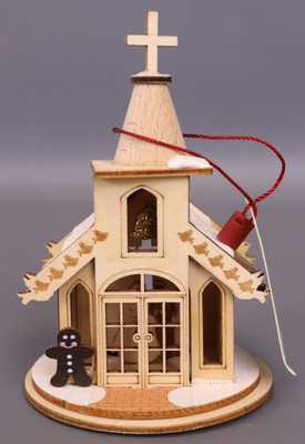 Ginger Cottages Wedding Chapel Ornaments for Christmas Tree