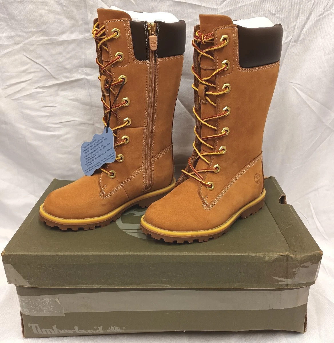 Timberland Toddlers Kids Girls Classic Tall Lace Up Boots UK 9.5