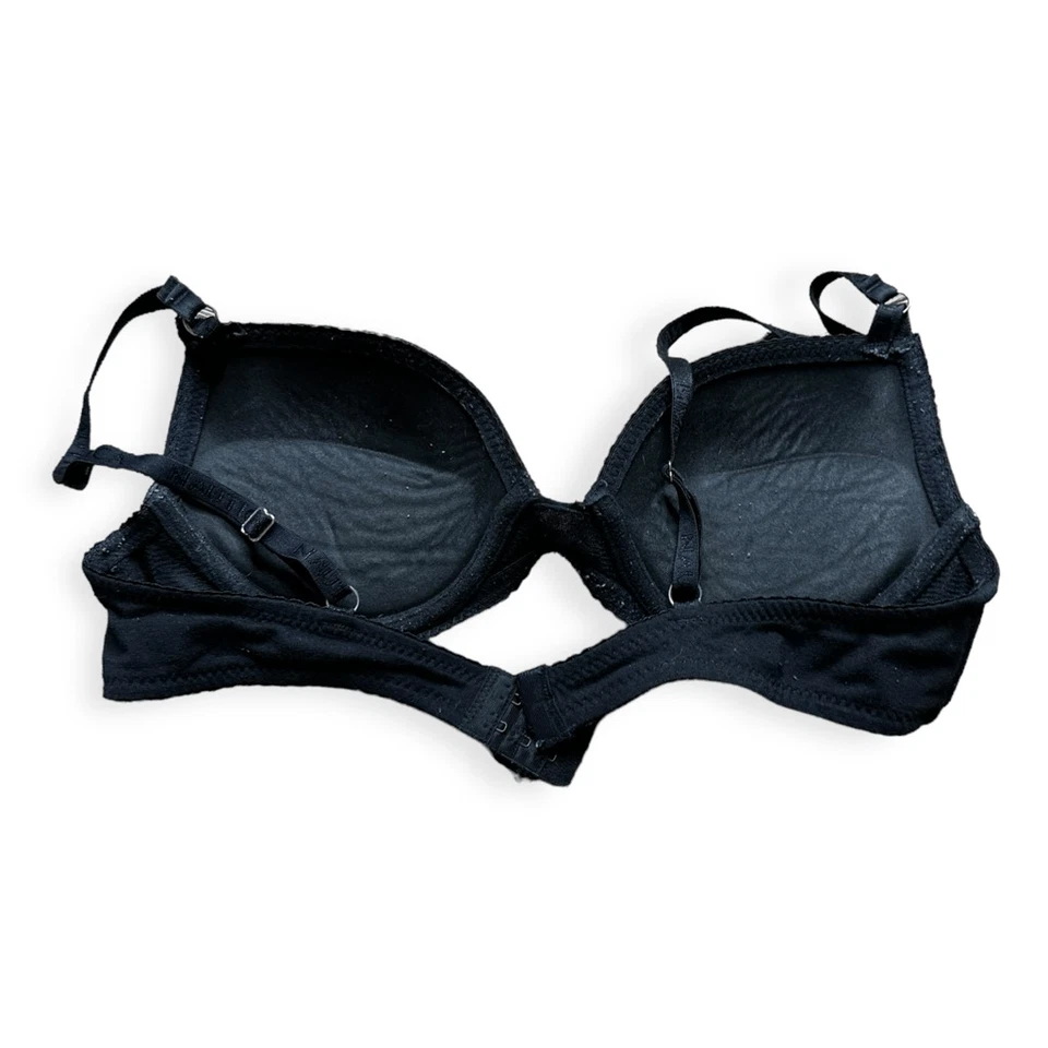 Sujetador camiseta push up negro con aros Nautica Intimate para mujer talla 34C Foto 2 de 3