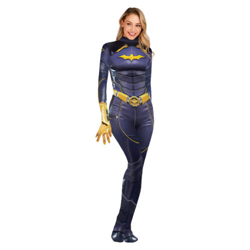 The Batgirl Jumpsuit Batwoman Suit Cosplay Costume Halloween 3D Tights Halloween - Picture 1 of 7