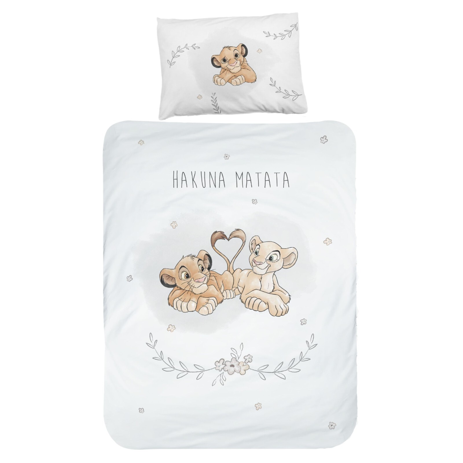 Baby Kinder Bettwäsche DISNEY 100x135 2tlg KÖNIG DER LÖWEN WENDE BETTWÄSCHE LION