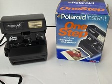 Polaroid OneStep Auto Focus Instant Camera w/ Box FILM TESTED Working PPF