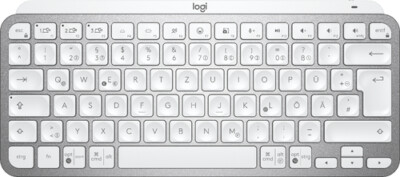Logitech MX Keys Mini Kabellose HF-Tastatur + Bluetooth QWERTZ Deutsch Grau
