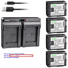 BP-808 CG-800 Battery or Dual Charger for Canon FS40, FS100, FS200, FS300, FS400