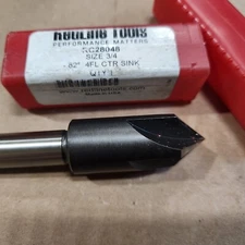 RedLine 3/4 Countersink, 28048, 82° Angle, Oxide Finish, 4.1250 OAL, .75 Shank