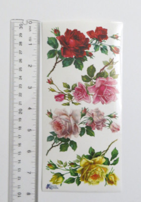 Violette Collection - ROSE CORNERS - 1 Sheet of Stickers #C32