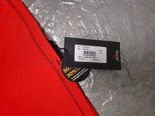 Rip Curl Wetsuit Jacket Omega 1.5mm L/SL wve4em 2023 Gray/black/red - Picture 6 of 10