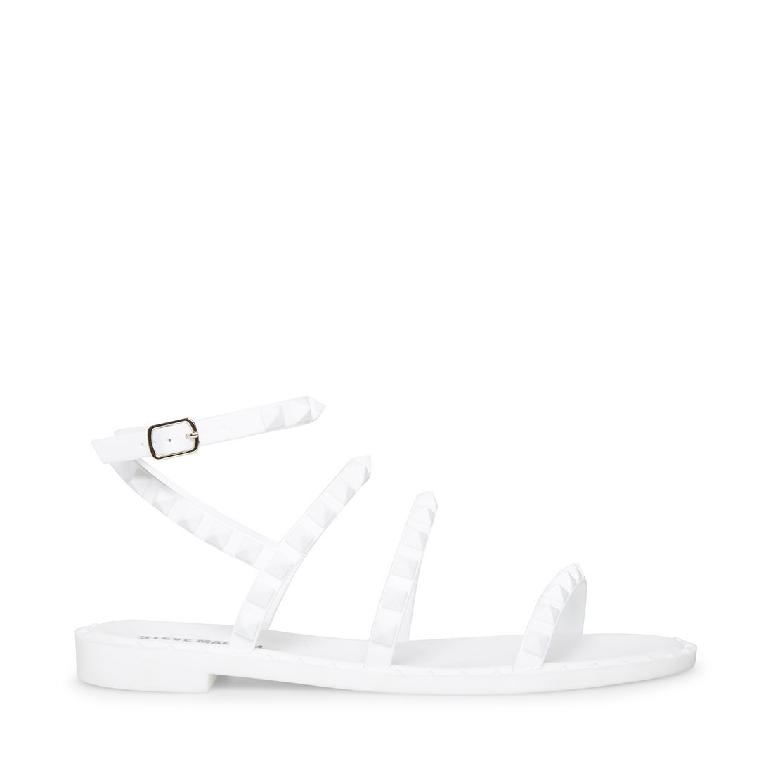 steve madden jelly sandals white